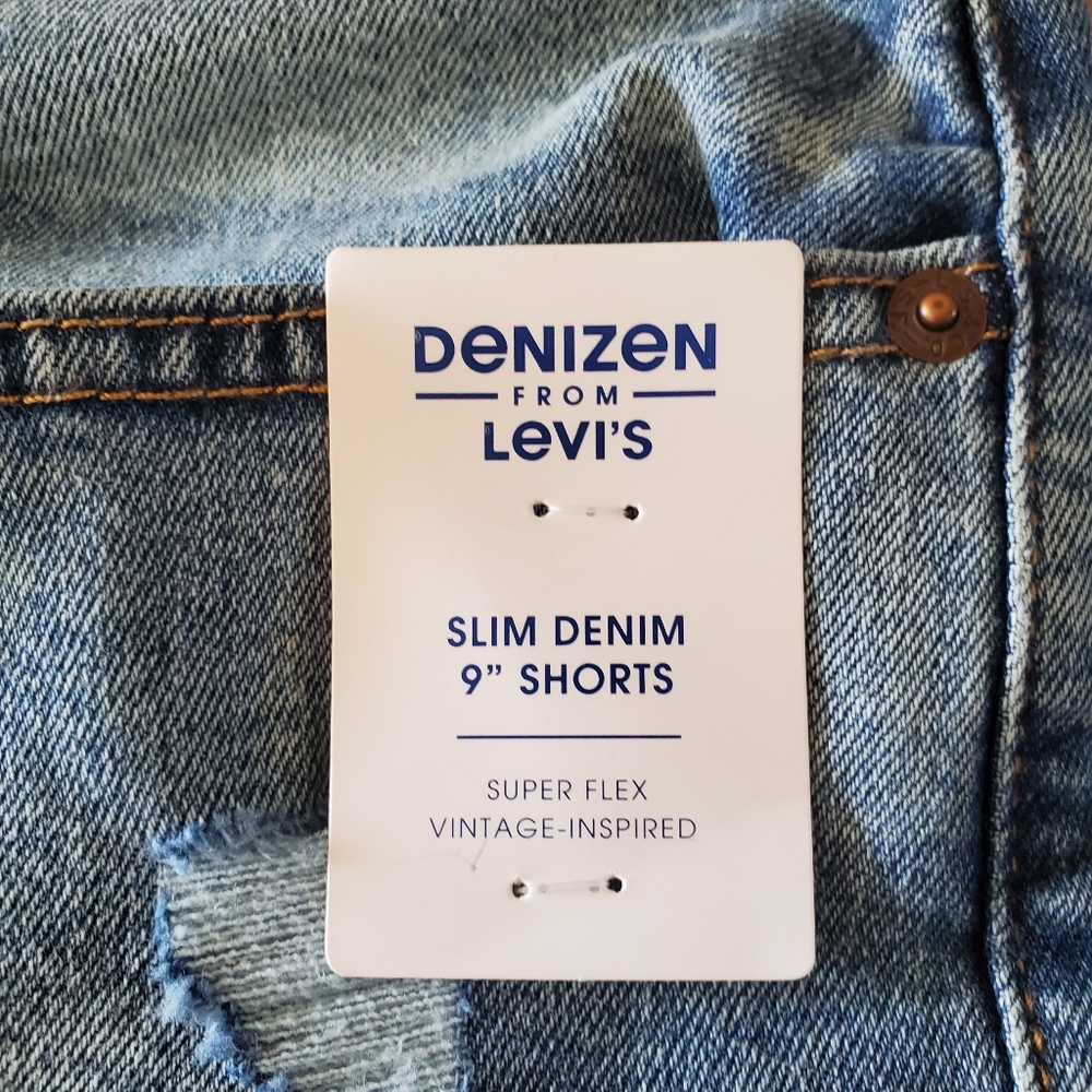 DENIZEN from Levi's Men's Slim Denim 9" Jean Shorts super flex - Vintage - Picture 3 of 11